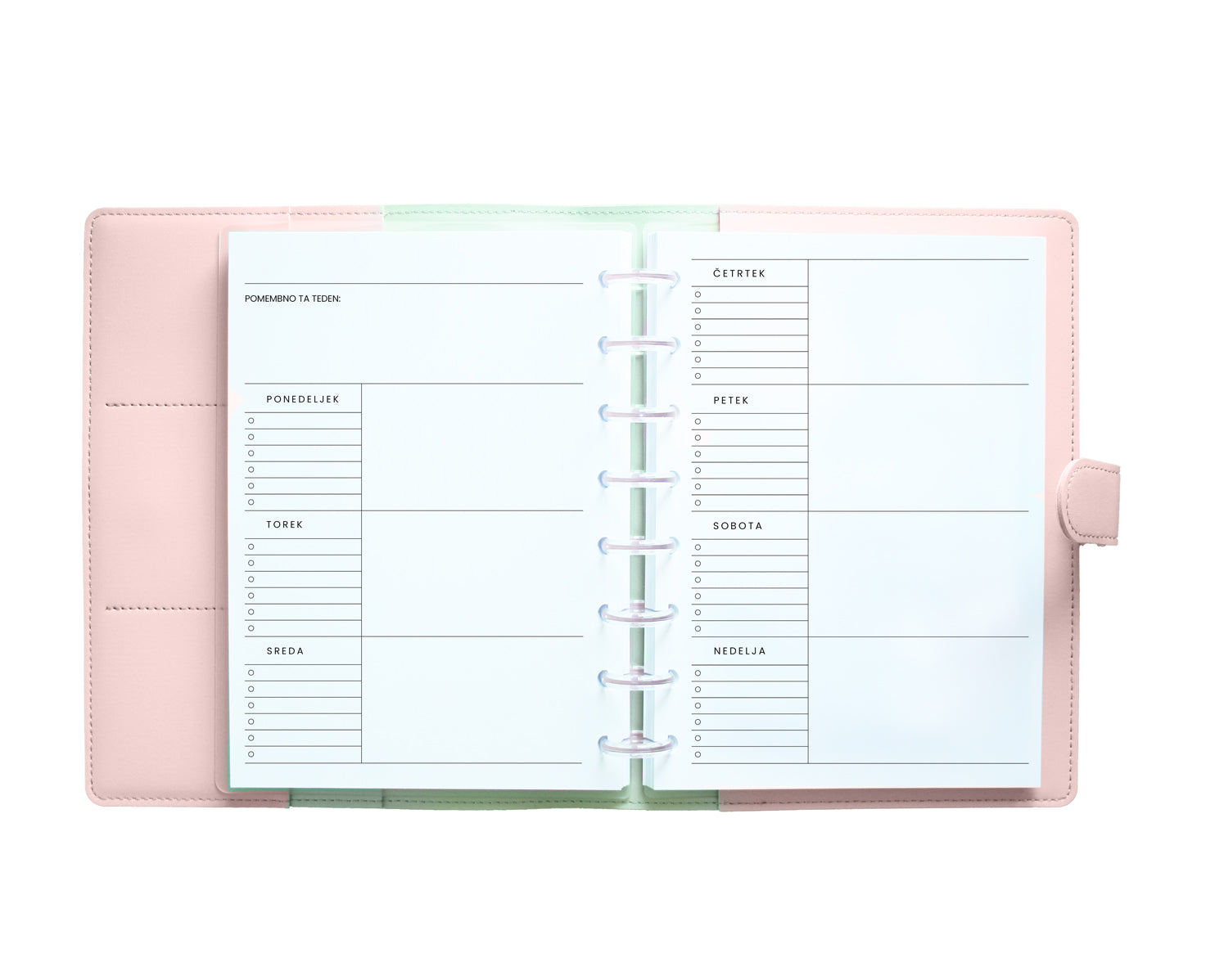 Nedatiran Letni Planer - Flow Rose | UlmiPlan