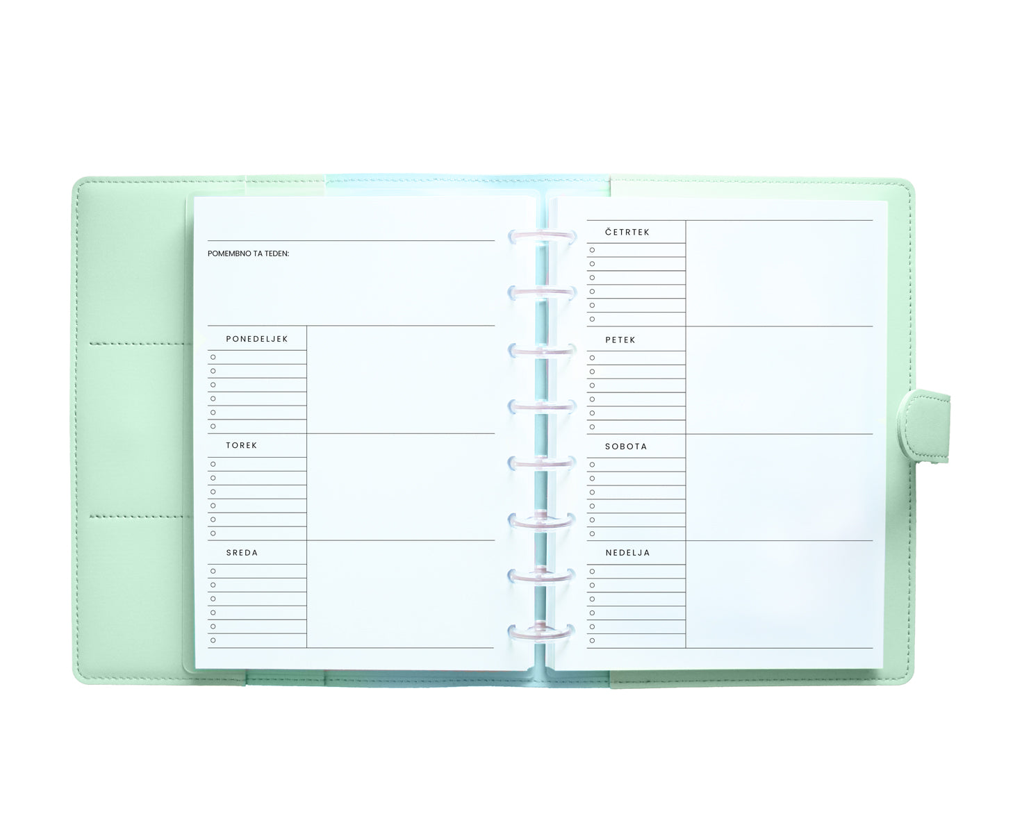 Nedatiran Letni Planer - Flow Verde | UlmiPlan