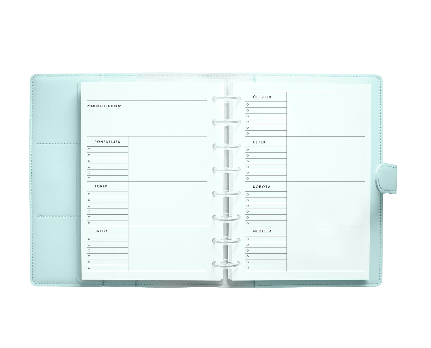 Nedatiran Letni Planer - Flow Sky | UlmiPlan