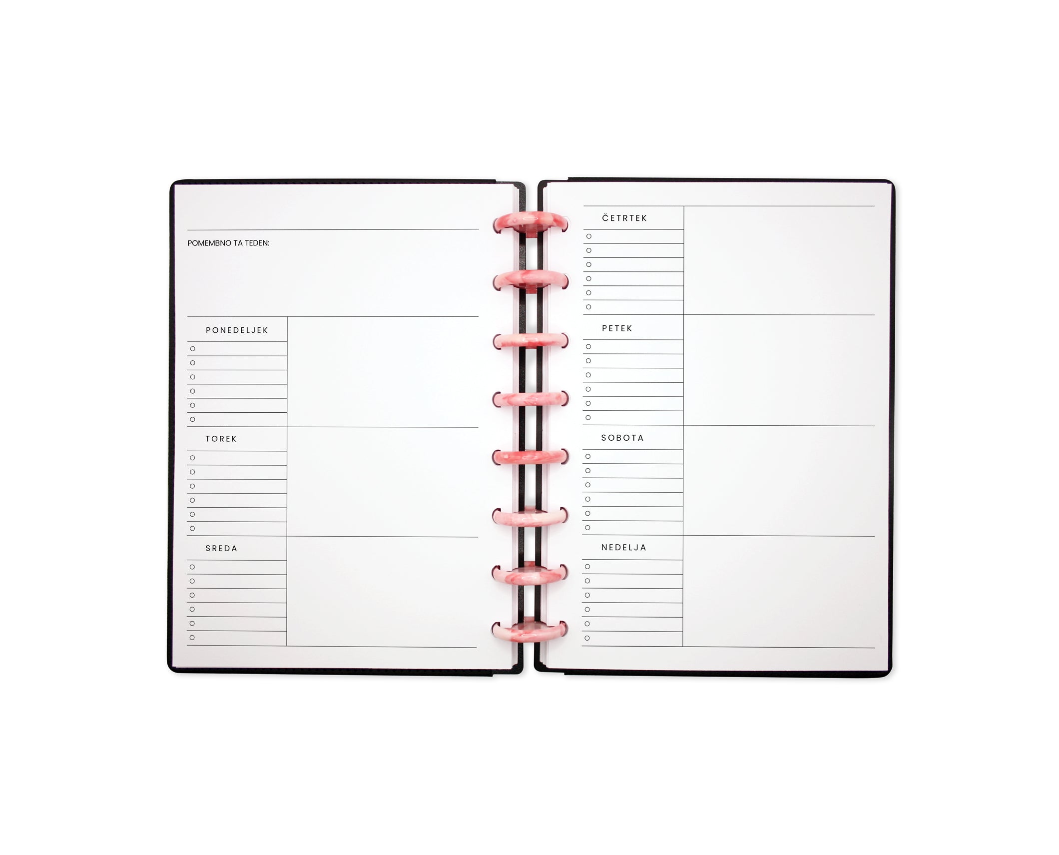 Nedatiran Letni Planer - Flow Obsidian | UlmiPlan